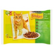 Friskies Fish - мултиопаковка рибни рецепти (сьомга)  4x85 гр.